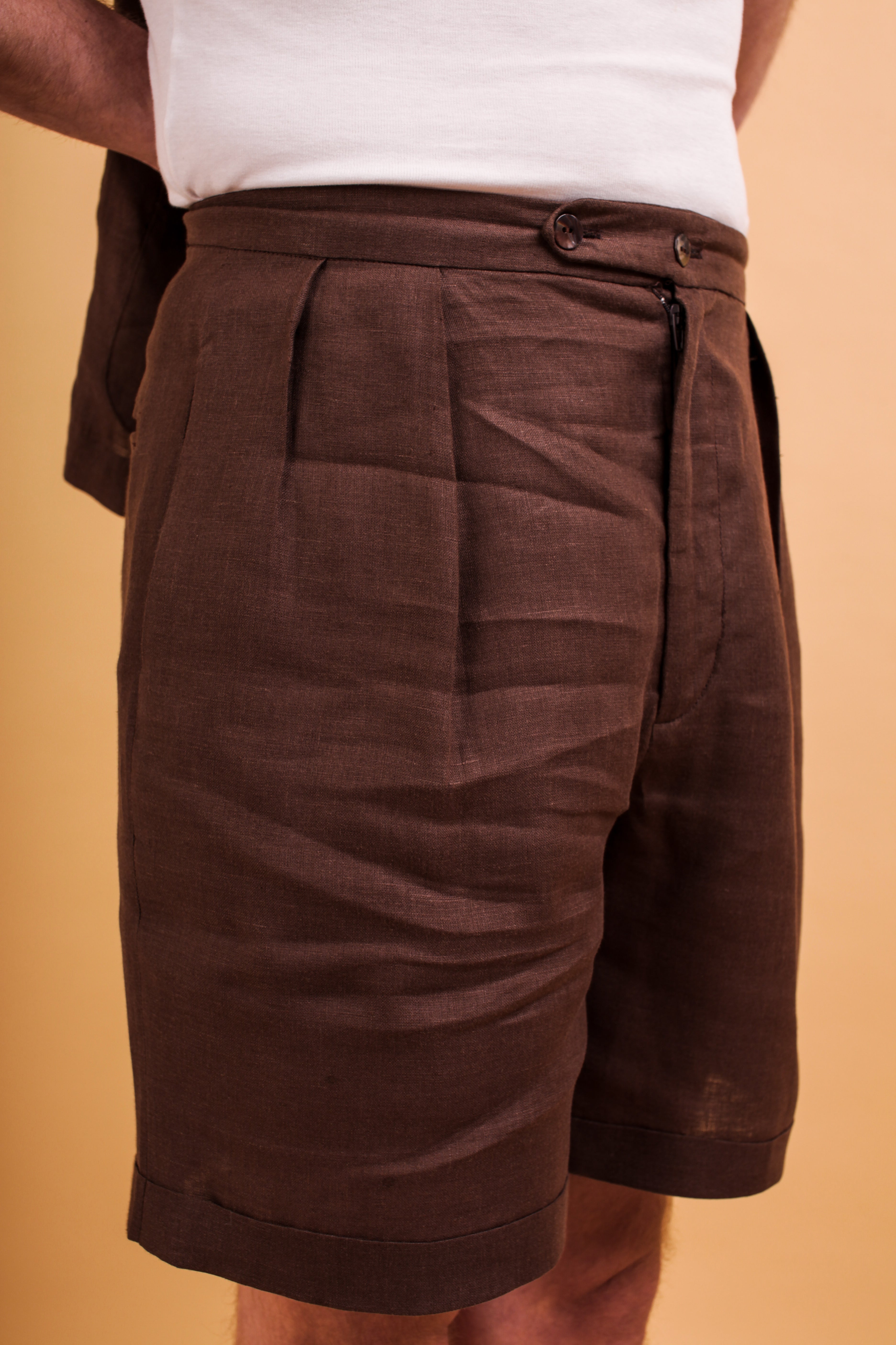 Sandlewood Pleated Shorts