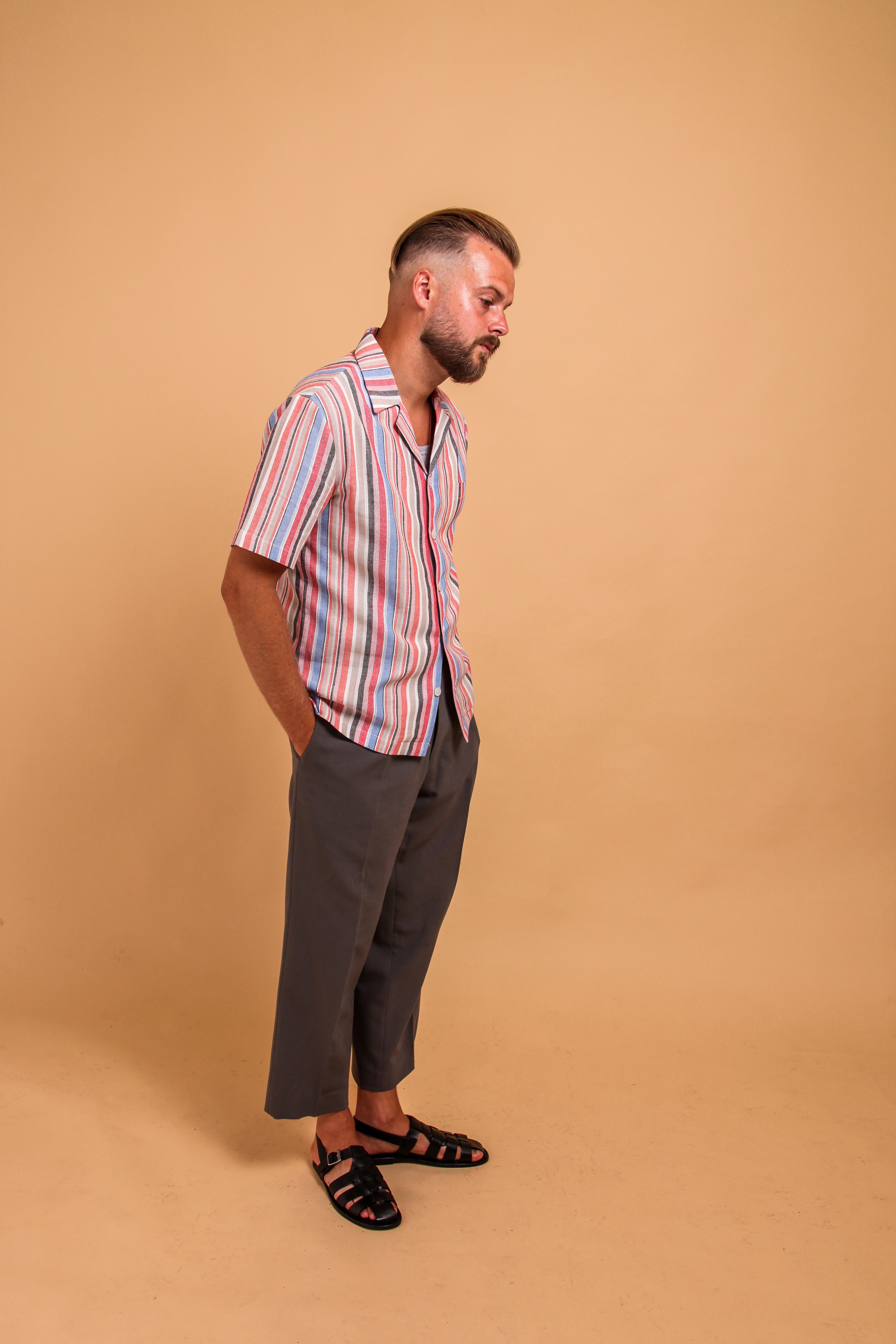 Lotto Pinstripe Cuban Collar #1