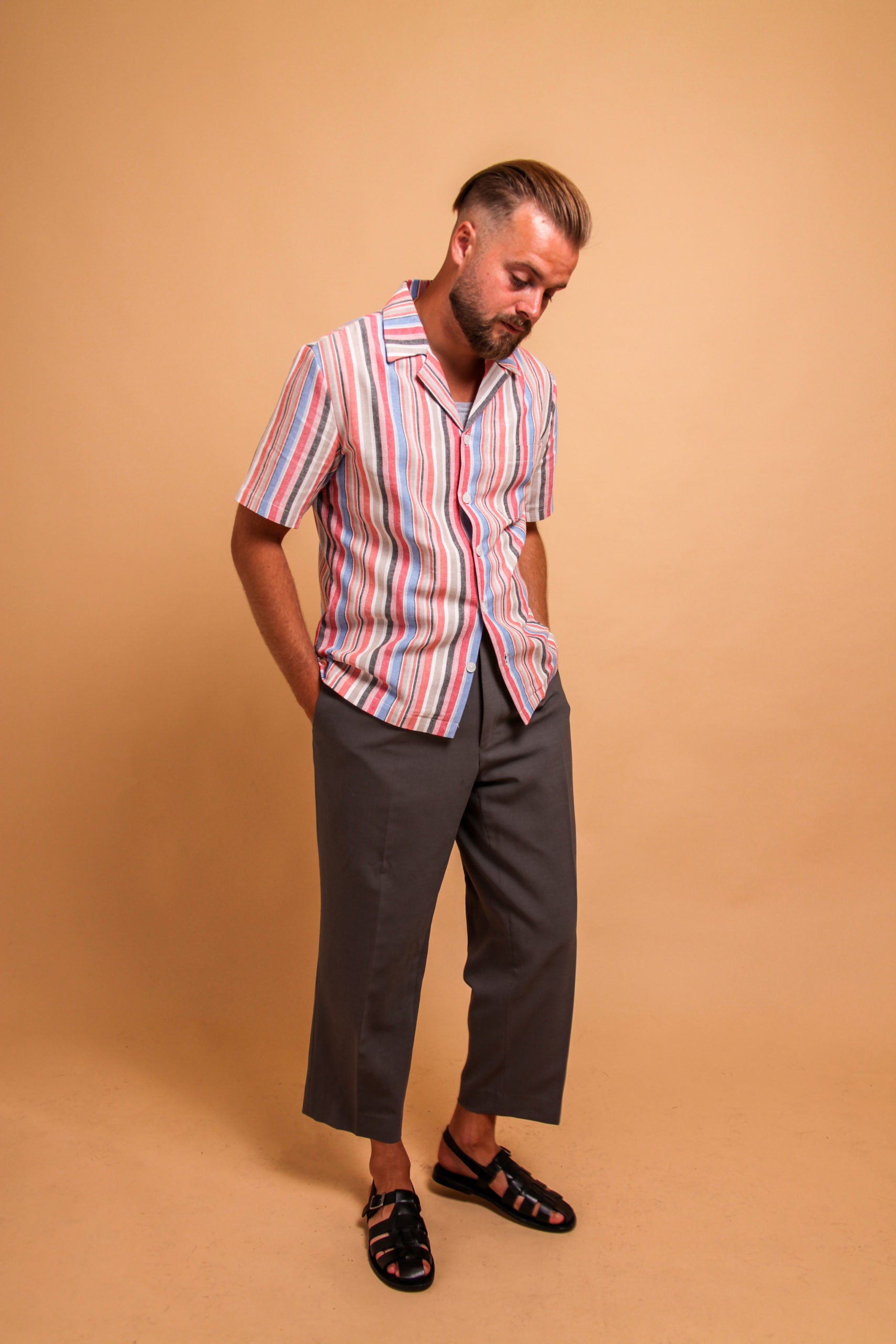 Lotto Pinstripe Cuban Collar #1